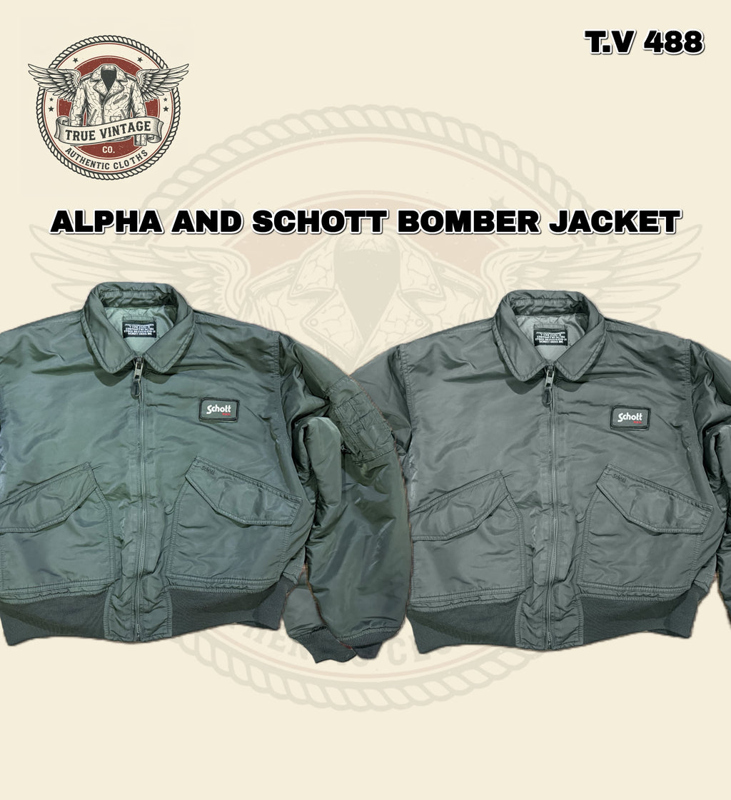 Premium Alpha Industries & Schott NYC Bomber Jacket Bundle (7 PCS) – Grade B/C