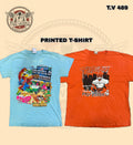 Printed T-Shirts Bundle (10 PCS) – Mixed Designs (Grade A/B/C)