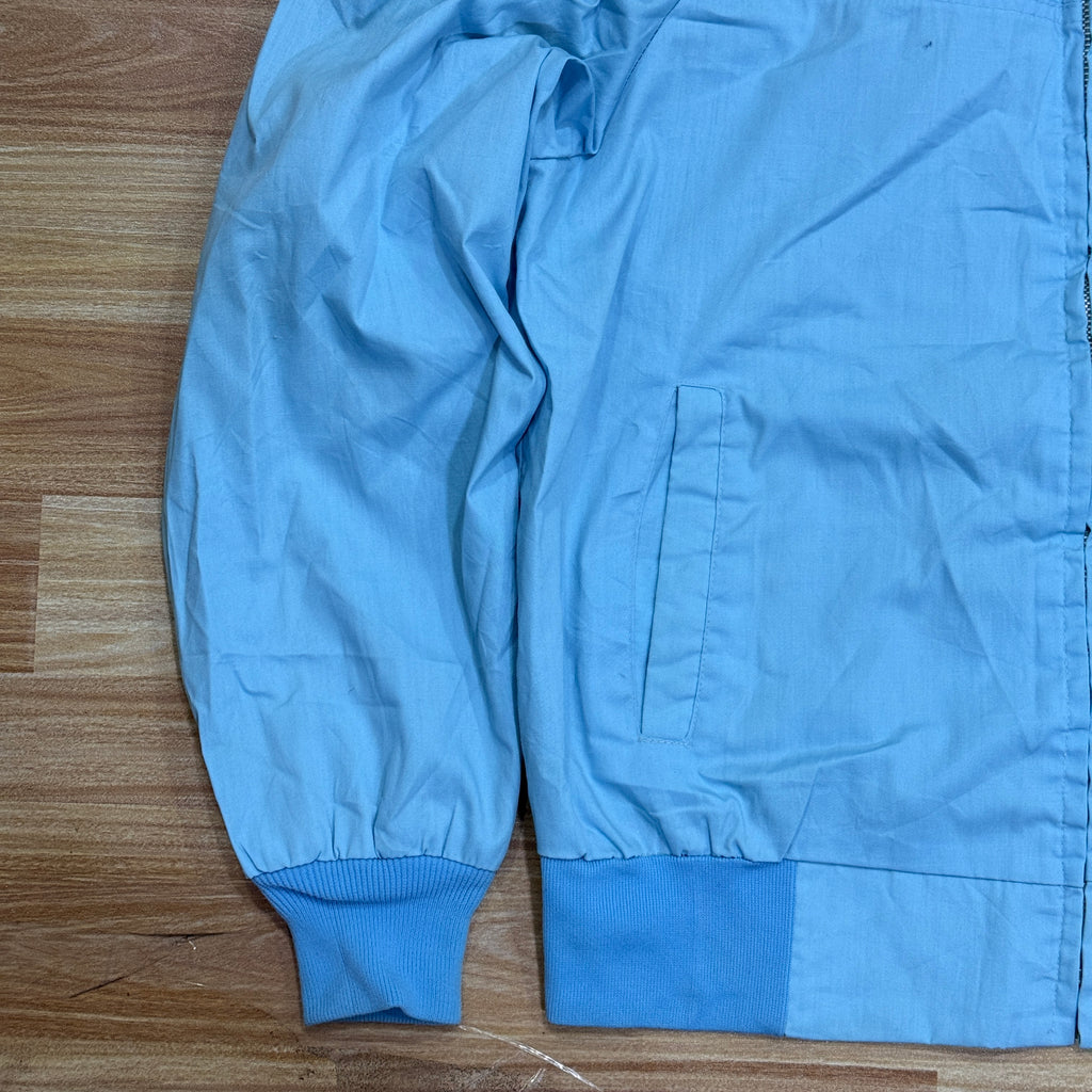 Vintage St. Jacques Baby Blue Full-Zip Bomber Jacket