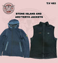 Premium Branded Jacket Bundle (4 PCS) – Arc’teryx, Stone Island & Armani