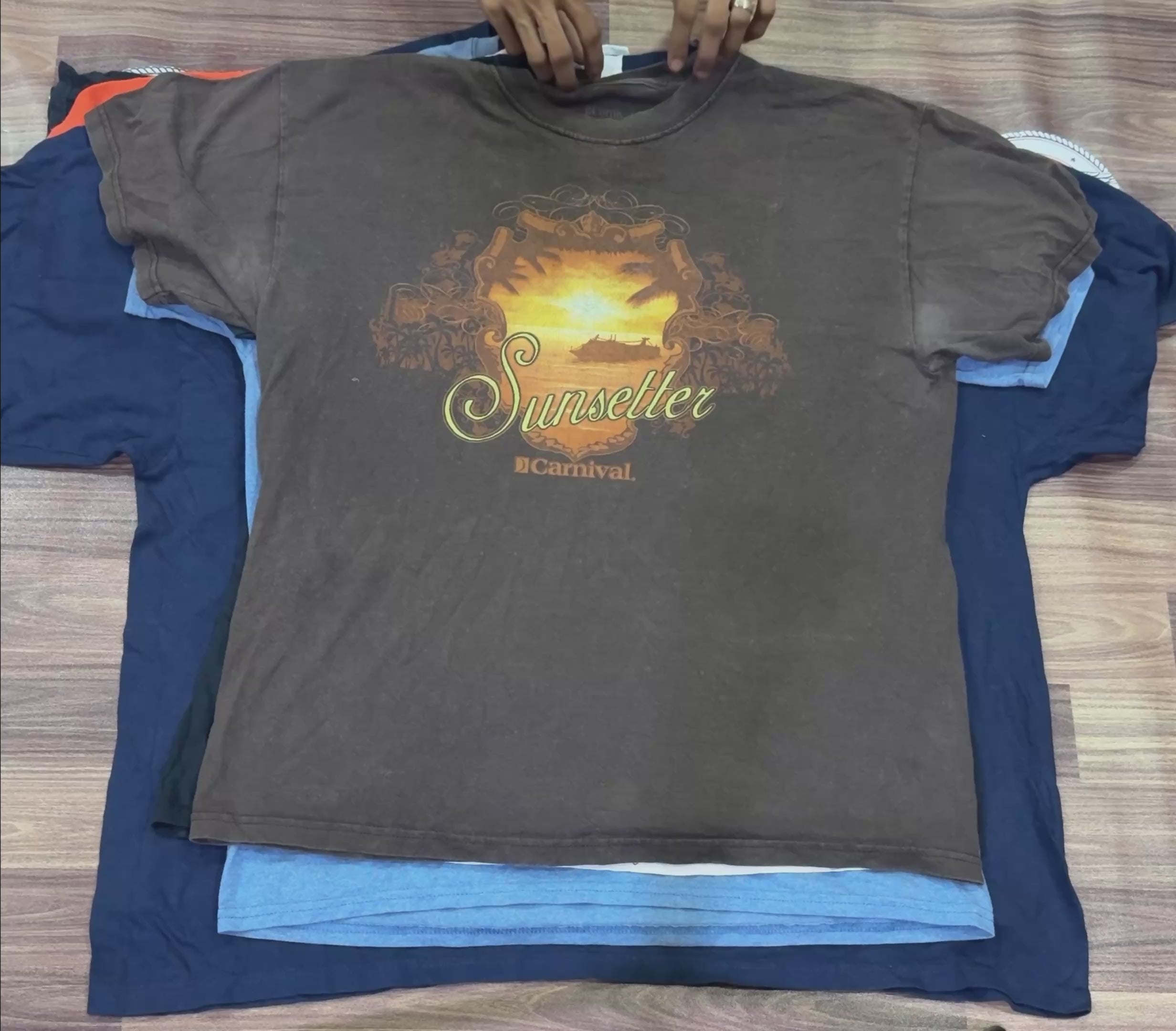 Printed T-Shirts Bundle (10 PCS) – Mixed Designs (Grade A/B/C)